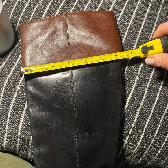 Ann Demeulemeester black/brown riding boot. Finest leather beautiful style - Picture 9 of 10